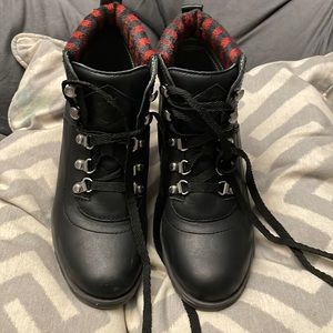 Sperry Black Wedge Boots